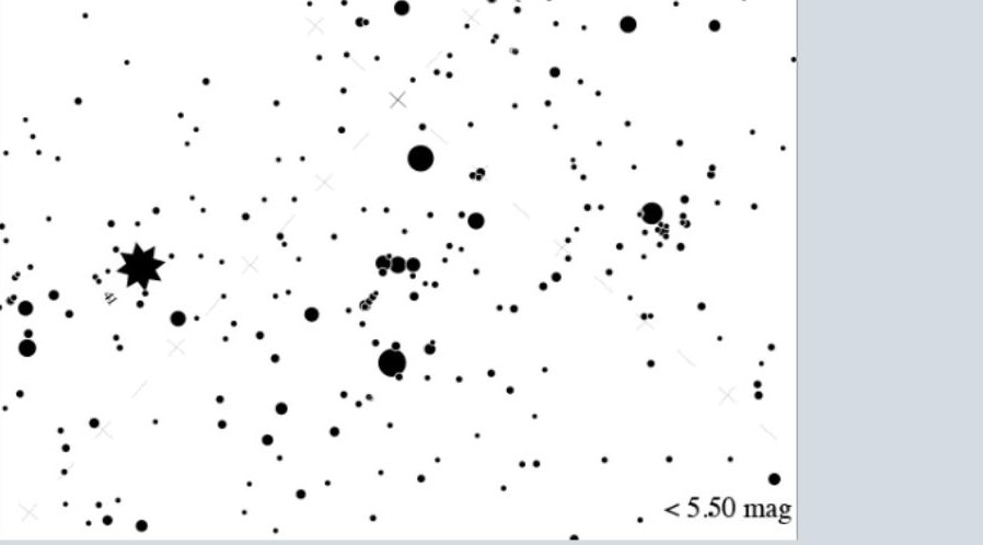 Referentiebeeld voor grensmagnitude 5